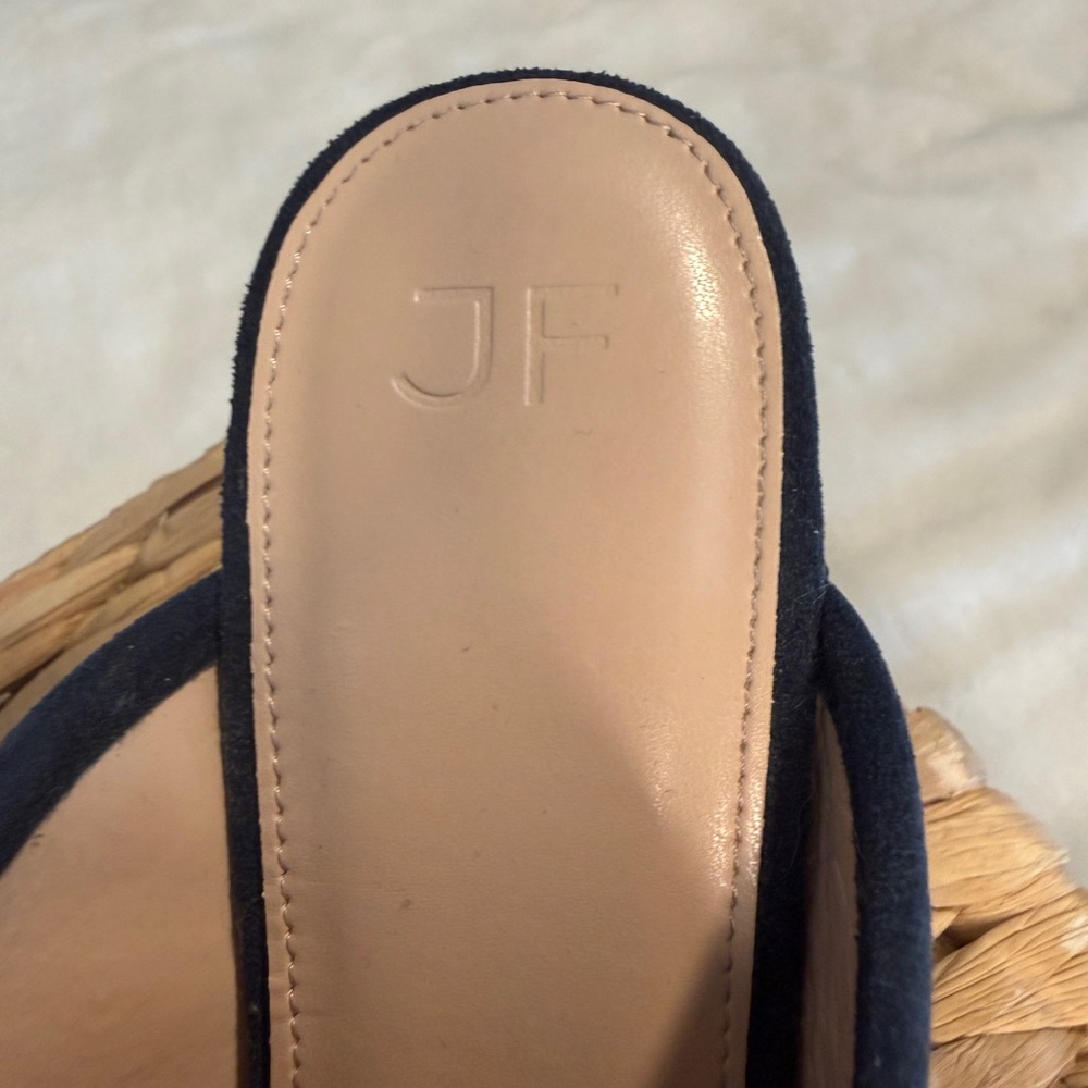 Journee Collection Greta Navy Suede Studded Mules – Horsebit Clogs – Sz 7 - Picture 5 of 9